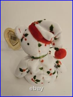 Ty Beanie Baby 1998 Holiday Teddy MINT WithRare ERRORS- Free Shipping