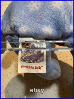Ty Beanie Baby 1999 Holiday Teddy the Winter Snowflake RARE With Errors