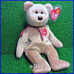 Ty Beanie Baby 1999 SIGNATURE BEAR Plush Toy RARE NEW RETIRED Free Shipping