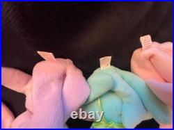 Ty Beanie Baby 5 Rabbits Rare Retired Errors