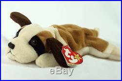 Ty Beanie Baby BERNIE Dog with Tag ERRORS Plush Toy RARE PVC NEW RETIRED Nurnberg