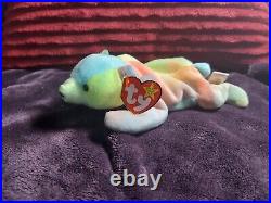 Ty Beanie Baby Babies 98 / 99 Sammy the Bear Rare With Errors Retired