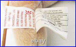 Ty Beanie Baby Babies Original Rare Pugsly The Dog Pvc Canada Errors Retired New