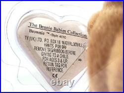 Ty Beanie Baby Babies Rare 1st Gen UK Tag Brownie Korean TBB Authenticated MWNMT