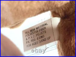 Ty Beanie Baby Babies Rare 1st Gen UK Tag Brownie Korean TBB Authenticated MWNMT