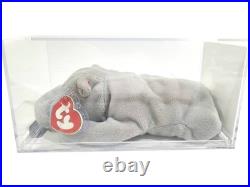 Ty Beanie Baby Babies Rare 3rd 1st Gen Gray Happy TBB Authenticated MWMT-MQ