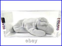 Ty Beanie Baby Babies Rare 3rd 1st Gen Gray Happy TBB Authenticated MWMT-MQ