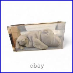 Ty Beanie Baby Babies Rare 3rd 1st Gen Gray Happy pbbags Authenticated