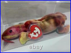 Ty Beanie Baby Babies Rare 3rd 1st Gen Lizzy Tie-Dyed TBB Authenticated MWMT-MQ