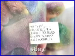 Ty Beanie Baby Babies Rare 3rd 1st Gen Lizzy Tie-Dyed TBB Authenticated MWMT-MQ