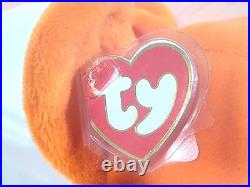 Ty Beanie Baby Babies Rare 3rd 1st Gen Orange Digger TBB Authenticated MWMT-MQ