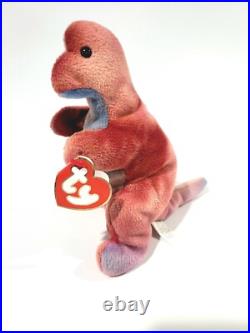 Ty Beanie Baby Babies Rare 3rd 1st Gen Tag Rex Korea / China Mismatched MWNMT