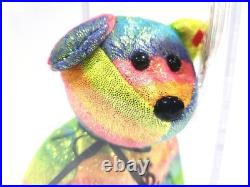 Ty Beanie Baby Babies Rare Billionaire #17 Bear Signed TBB Authenticated MWMT-MQ