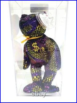 Ty Beanie Baby Babies Rare Billionaire #19 Bear Signed TBB Authenticated MWMT-MQ