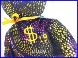 Ty Beanie Baby Babies Rare Billionaire #19 Bear Signed TBB Authenticated MWMT-MQ