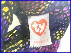 Ty Beanie Baby Babies Rare Billionaire #19 Bear Signed TBB Authenticated MWMT-MQ