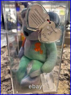 Ty Beanie Baby Babies Rare Billionaire #5 Bear UK Version TBB Auth'd MWMT-MQ