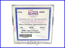 Ty Beanie Baby Babies Rare Senna Kun Pink Paws Japan TBB Authenticated MWMT-MQ