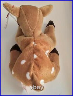 Ty Beanie Baby Babies Rare Whisper Deer Fawn 1997/1998 with tag errors Vintage