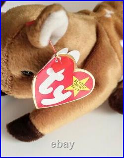 Ty Beanie Baby Babies Rare Whisper Deer Fawn 1997/1998 with tag errors Vintage