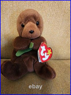 Ty Beanie Baby Babies SEAWEED The Otter With Multiple Errors RARE Ty Beanie Baby Babies SEAWEED The Otter With Multiple Errors RARE