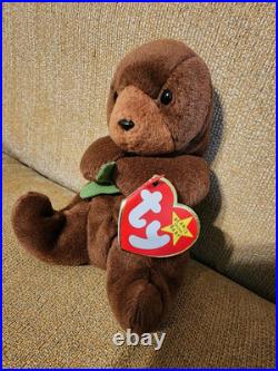 Ty Beanie Baby Babies SEAWEED The Otter With Multiple Errors RARE Ty Beanie Baby Babies SEAWEED The Otter With Multiple Errors RARE