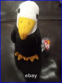 Ty Beanie Baby Baldy (Eagle 1996) RARE Tag ERRORS! Perfect Mint Condition, PVC Ty Beanie Baby Baldy (Eagle 1996) RARE Tag ERRORS! Perfect Mint Condition, PVC