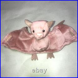 Ty Beanie Baby Batty Brown the Bat Plush Toy 1996 Vintage PVC Pellets Rare