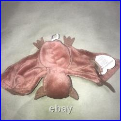 Ty Beanie Baby Batty Brown the Bat Plush Toy 1996 Vintage PVC Pellets Rare