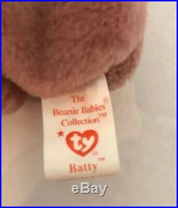 Ty Beanie Baby Batty The Bat 1996 Retired Rare Vintage & Collectable
