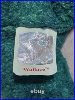 Ty Beanie Baby Bear Wallace Rare, Retired, witherrors