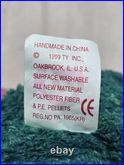 Ty Beanie Baby Bear Wallace Rare, Retired, witherrors