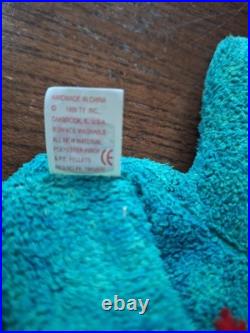 Ty Beanie Baby Bear Wallace Rare, Retired, witherrors