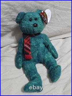 Ty Beanie Baby Bear Wallace Rare, Retired, witherrors