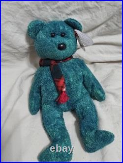 Ty Beanie Baby Bear Wallace Rare, Retired, witherrors