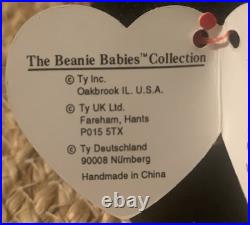 Ty Beanie Baby Blackie The Bear PVC Pellets Tag Errors Rare Retired Mint Ty Beanie Baby Blackie The Bear PVC Pellets Tag Errors Rare Retired Mint