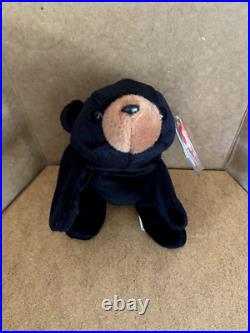 Ty Beanie Baby Blackie the Bear Retired RARE Mint 1993