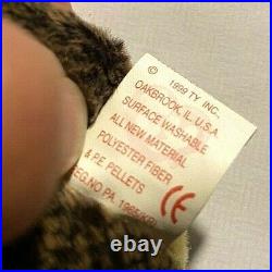 Ty Beanie Baby CHEEKS 1999 with TAG SEVERAL ERRORS Rare! Mint! JnH89