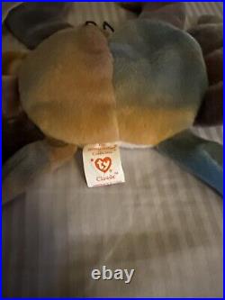 Ty Beanie Baby CLAUD the Crab with Tag ERRORS Plush Toy RARE PVC NEW RETIRED 1996