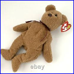 Ty Beanie Baby CURLY Bear RARE MULTIPLE Errors Original Retired 1993/1996