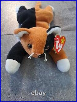 Ty Beanie Baby Chip The Cat RARE- 1996, Style 4121 With Tag Errors Ty Beanie Baby Chip The Cat RARE- 1996, Style 4121 With Tag Errors