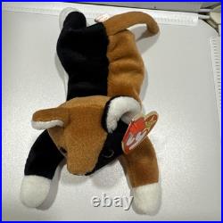 Ty Beanie Baby Chip The Cat RARE- 1996, Style 4121 With Tag Errors! PVC