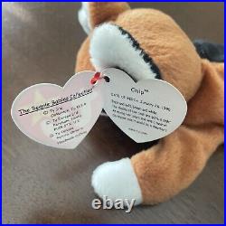 Ty Beanie Baby Chip the Cat Retired RARE Errors Mint 1996