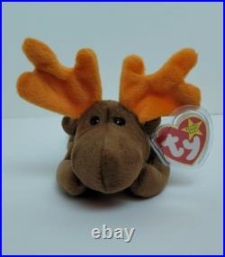 Ty Beanie Baby, Chocolate Moose, 4/27/1993, Retired, Rare