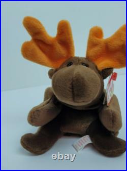 Ty Beanie Baby, Chocolate Moose, 4/27/1993, Retired, Rare