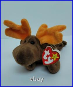 Ty Beanie Baby, Chocolate Moose, 4/27/1993, Retired, Rare