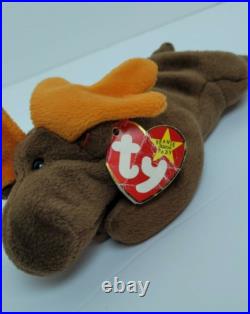 Ty Beanie Baby, Chocolate Moose, 4/27/1993, Retired, Rare