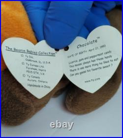 Ty Beanie Baby, Chocolate Moose, 4/27/1993, Retired, Rare
