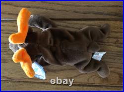 Ty Beanie Baby Chocolate The Moose One Of The Original Nine! 1993 Mwmt Rare