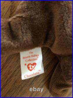 Ty Beanie Baby Chocolate The Moose One Of The Original Nine! 1993 Mwmt Rare
